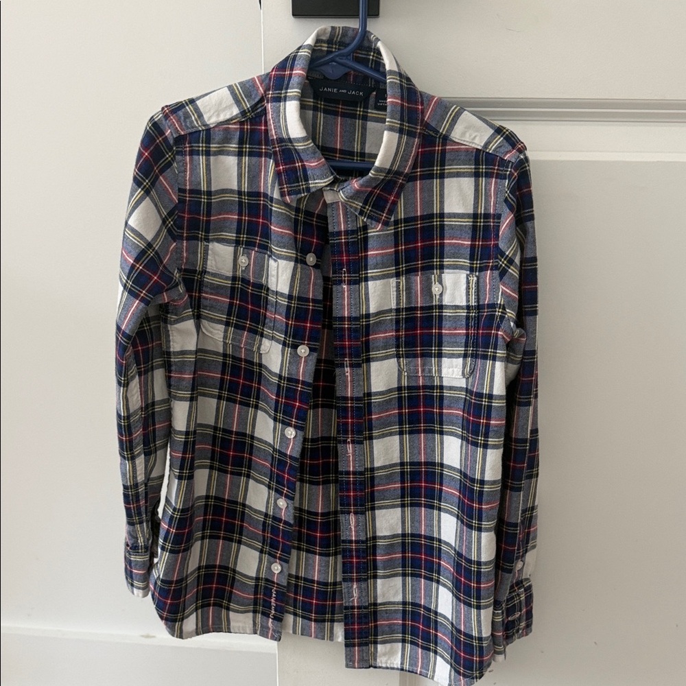 Boy(6) Janie and Jack Plaid Shirt